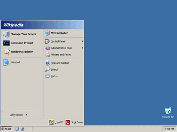 Windows 2003操作介面