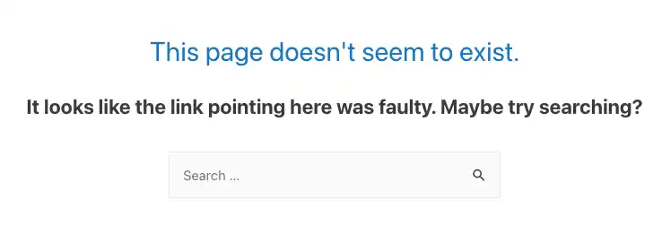 404 頁面錯誤