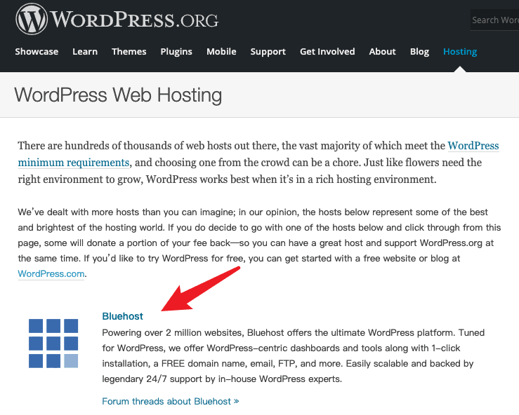 Wordpress-Bluehost