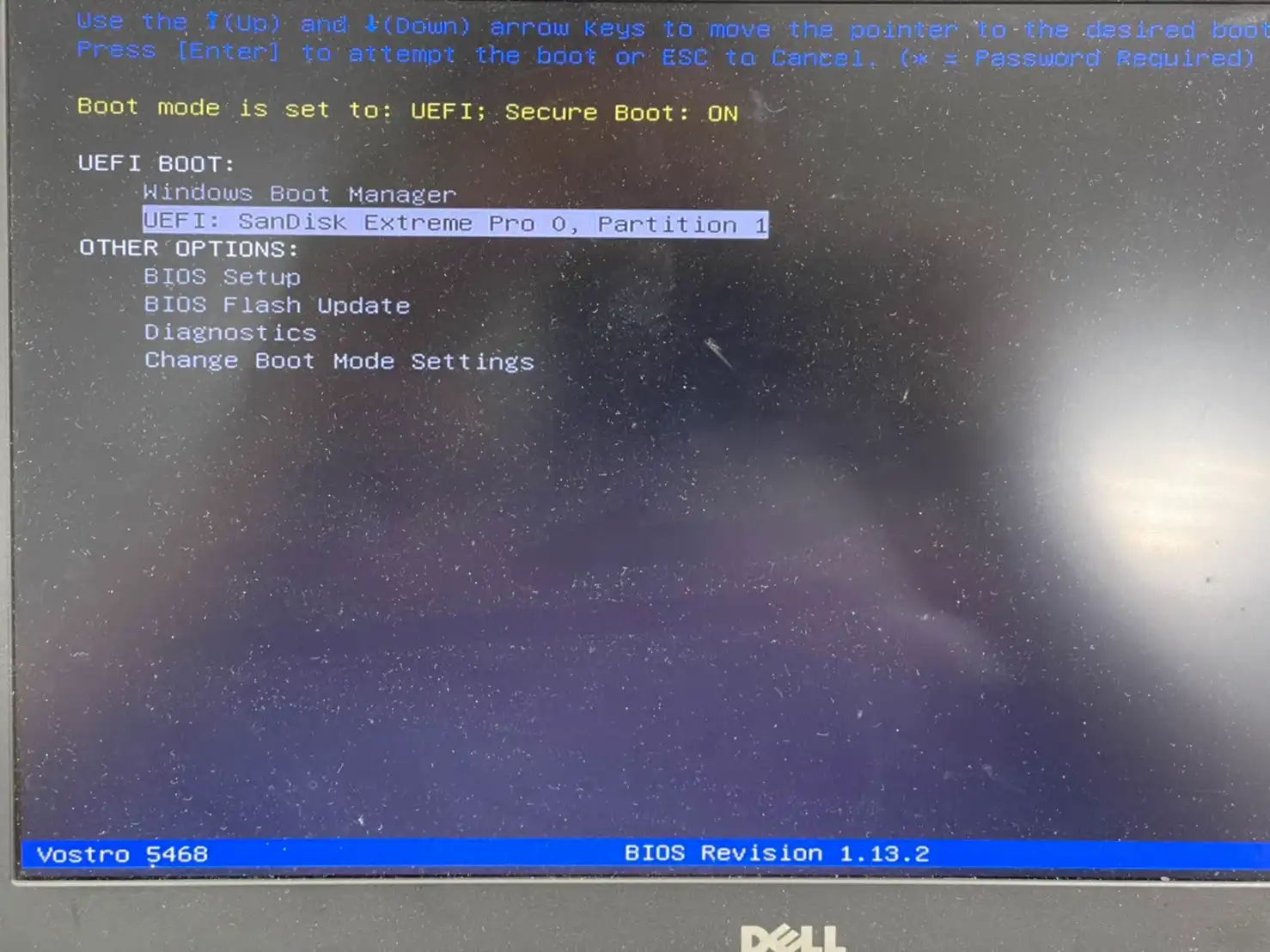 DELL BIOS 開機選單