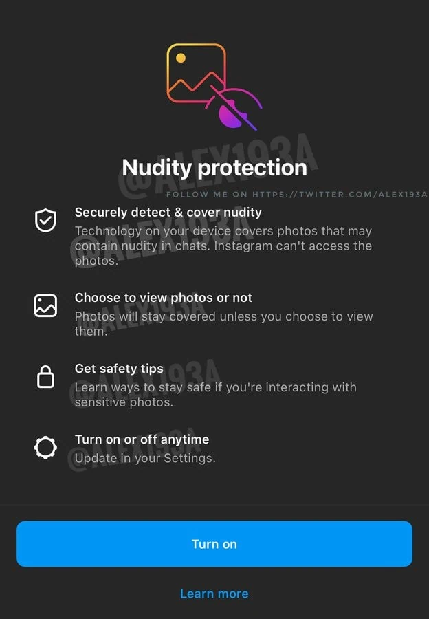 IG 私訊保護機制開發中，將自動封鎖私訊裸露照片訊息！