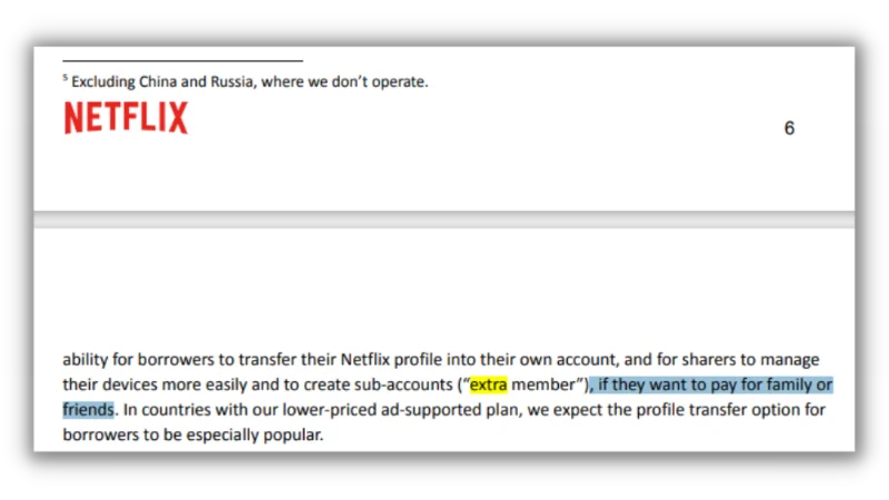 2023 年 Netflix 共享帳號將收取額外費用