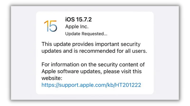 iOS 15.7.2 正式版更新釋出