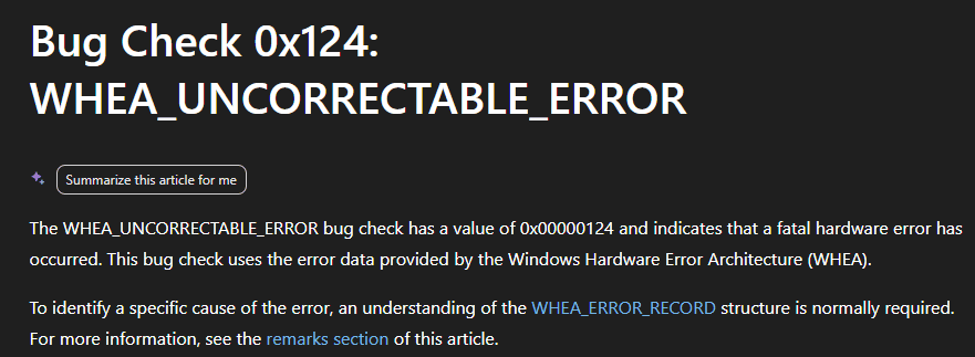 BSOD 出現 WHEA_UNCORRECTABLE_ERROR?用 WinDbg 實戰分析 4 BSOD 出現 WHEA_UNCORRECTABLE_ERROR?用 WinDbg 實戰分析 3