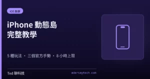 iPhone 動態島 Dynamic Island 即時動態顯示與手勢操作示意