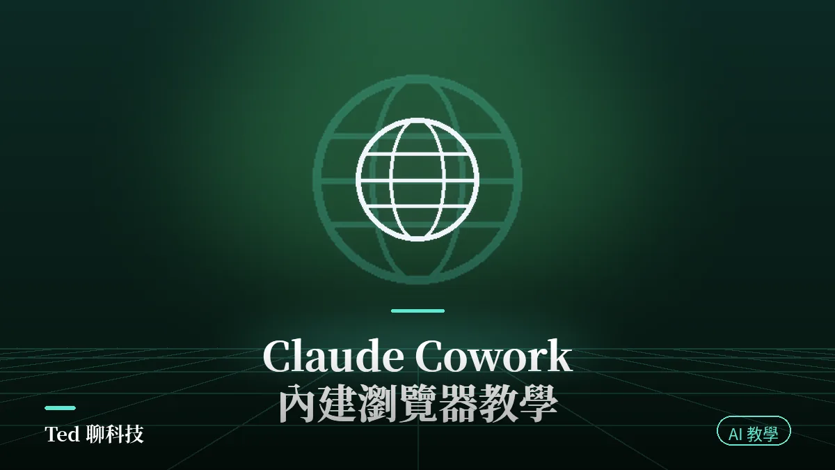 Claude Cowork 內建瀏覽器側邊面板與 Chrome 隔離示意封面
